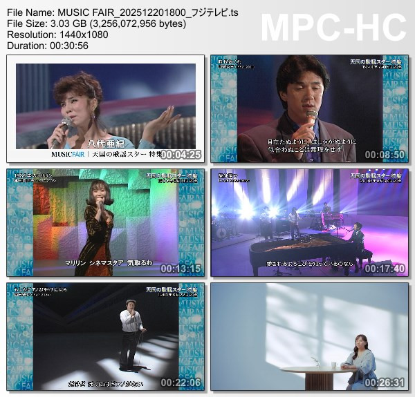 [TV-Variety] MUSIC FAIR – 2025.12.20