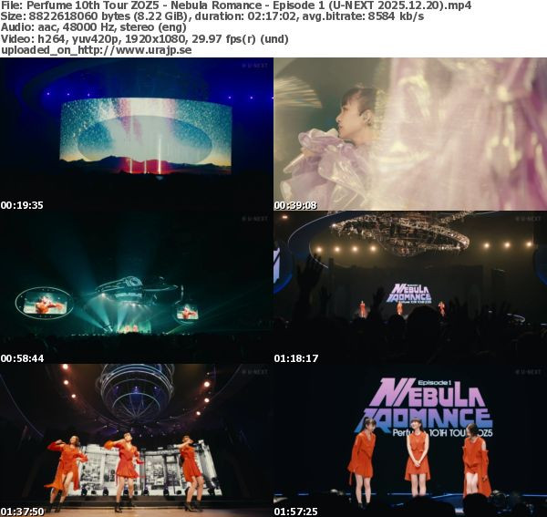 [TV-Variety] Perfume 10th Tour ZOZ5 “Nebula Romance” Episode 1 (2025.12.20)