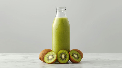 Create A Image Containning A Kiwi Botlled Smootie With kiwi's Near It..jpg