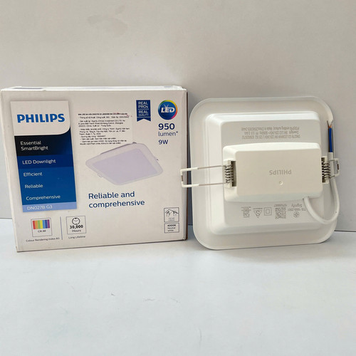 den downlight am tran vuong led philips dn027b led smartbright g3 led9 nw 9w l125 sq 4000k 950lm (2)