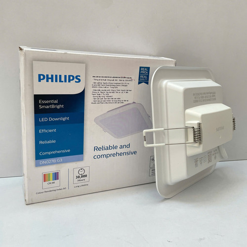 den downlight am tran vuong led philips dn027b led smartbright g3 led9 nw 9w l125 sq 4000k 950lm (4)