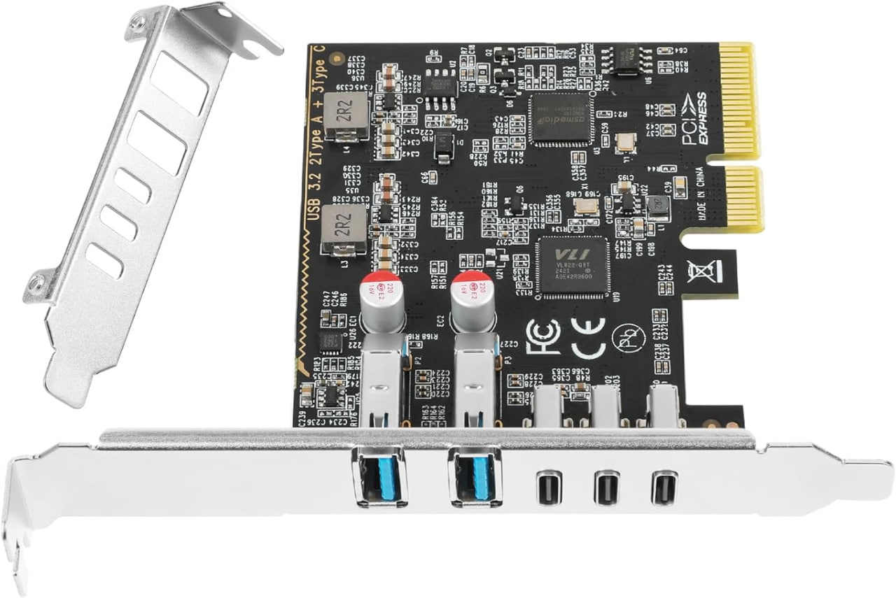 #VerdientProvisionen<br>Erweiterungskarte PCIe auf USB 3.2/3.1 5 Ports
