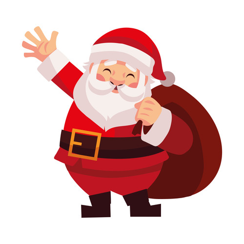 santa claus with bag illustration isolated.jpg