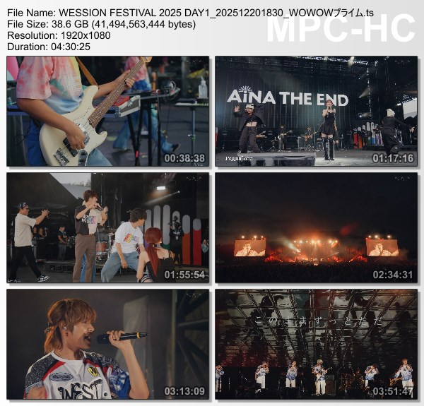 [TV-Variety] WESSION FESTIVAL 2025 DAY1 (WOWOW Prime 20251220)