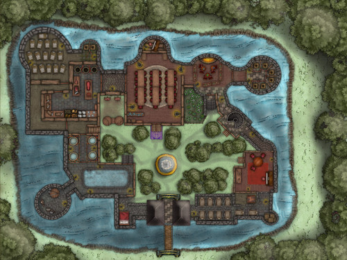 Castle Surrounded by a Moat (DnDavid).jpg