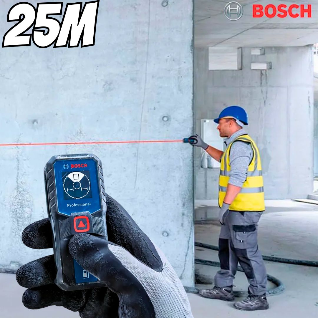 Trena A Laser Profissional Digital Medidor De Distancia Trena Laser Com Bolsa Alcance De 25m Glm 2523 Bosch