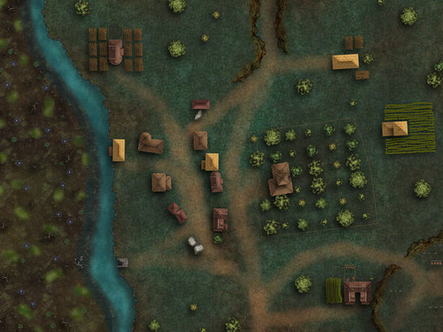 Village By Swamp[60x45] (DnDavid)