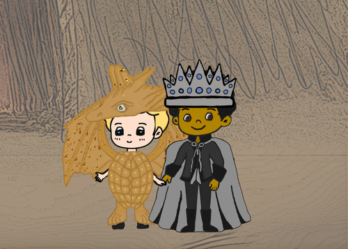 prince alex and dragon hen halloween.png