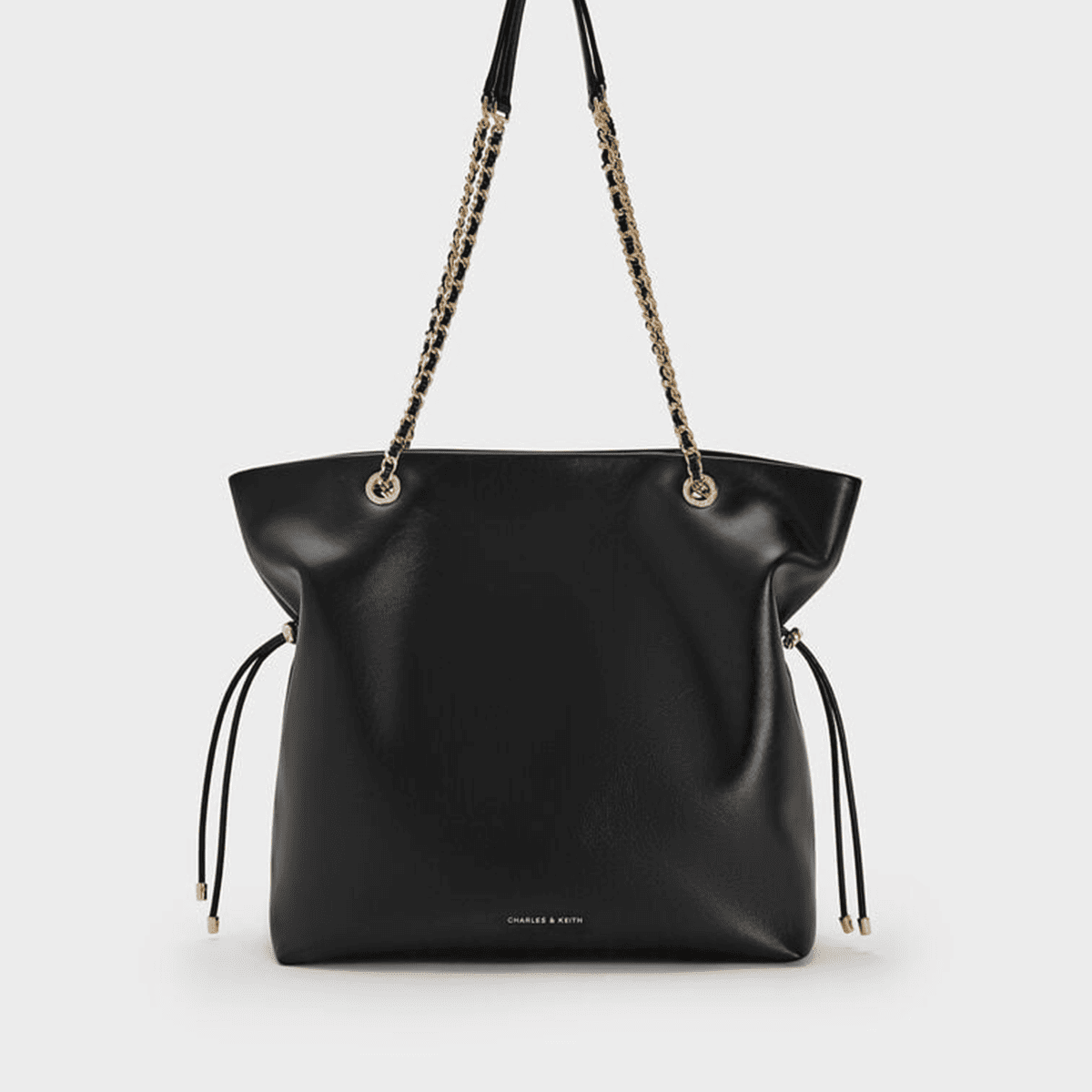 Túi tote Arya Braided-Strap Double-Handle - Màu đen