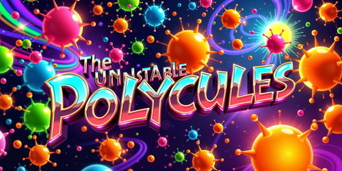 The album cover for the band The Unstable Polycules features a vibrant dynamic and chaotic scene of .jpg