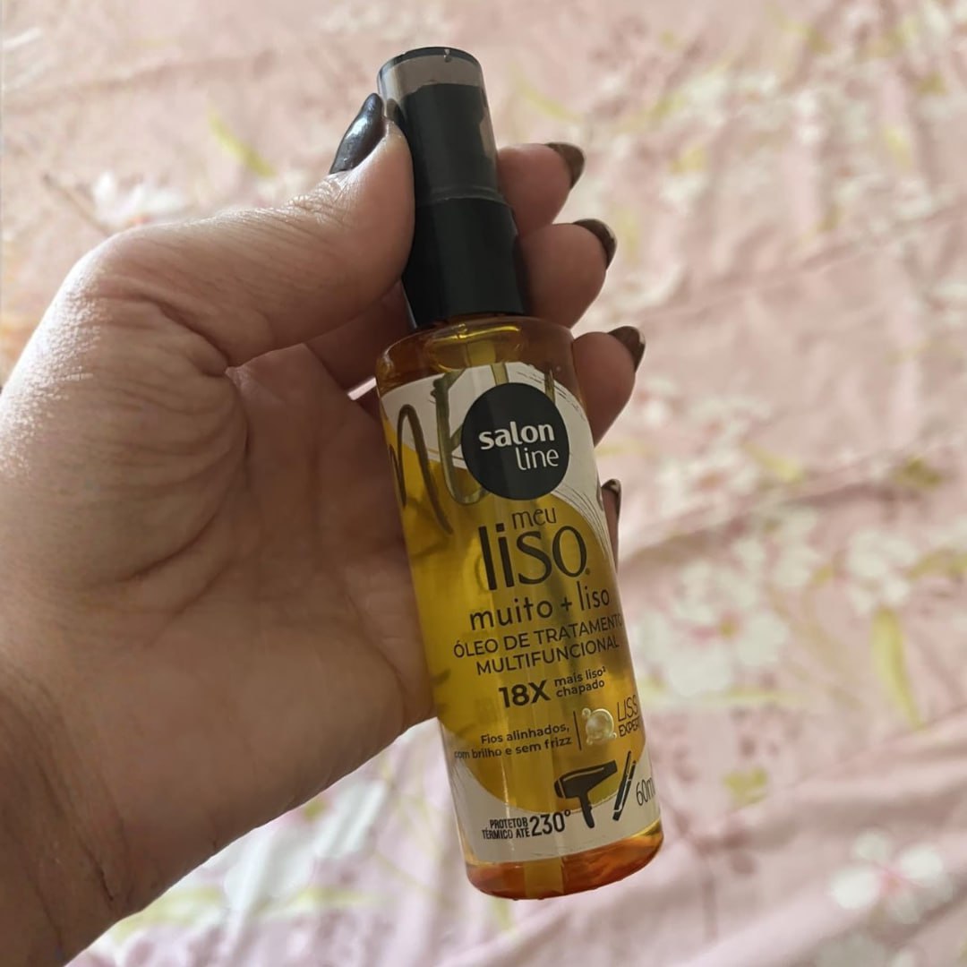 Salon Line, Óleo de Tratamento Multifuncional, Meu Liso, Muito + Liso, Vegano – Para Cabelos Lisos, 60ml