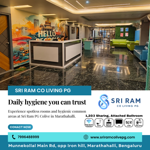 Cleanliness is our priority at Sri Ram PG Colive, with daily maintenance and sanitization..png