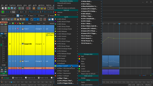 choose the paramter to automate by right clicking under colum of a synth track in an arranger.png