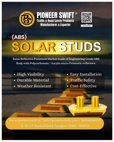 High-Performance Solar Stud for Road Safety | pioneerswift Solar LED Marker.jpg