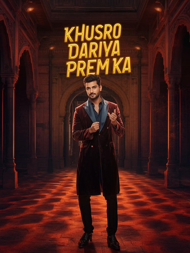 A stylish, dynamic cinematic poster. A fair skinned, sexy Indian man (the singer) is standing confid.jpg