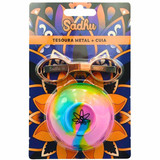 Kit Sadhu Tesoura Dobrável De Metal Metélica e Cuia De Silicone Mix De Cores 5729 (9) (1)