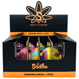 Kit Sadhu Tesoura Dobrável De Metal Metélica e Cuia De Silicone Mix De Cores 5729 (1) (1)