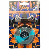 Kit Sadhu Tesoura Dobrável De Metal Metélica e Cuia De Silicone Mix De Cores 5729 (7) (1)