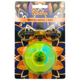 Kit Sadhu Tesoura Dobrável De Metal Metélica e Cuia De Silicone Mix De Cores 5729 (6) (1)