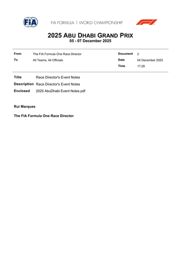 [Abu Dhabi GP]Doc 2 Race Director's Event Notes page 1.png