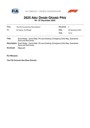 [Abu Dhabi GP]Doc 4 Event Notes Circuit Map, Pit Lane Drawing, Emergency Exits Map, Quarantine Zone .png