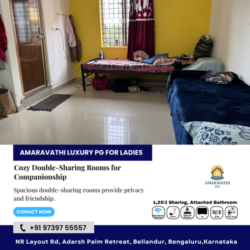 Enjoy shared living without compromise at Amaravathi Luxury PG for Ladies.