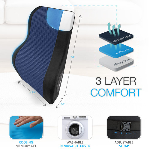 BK1172 Tall Gel Lumbar Cushion (Black) AMZ 04.jpg