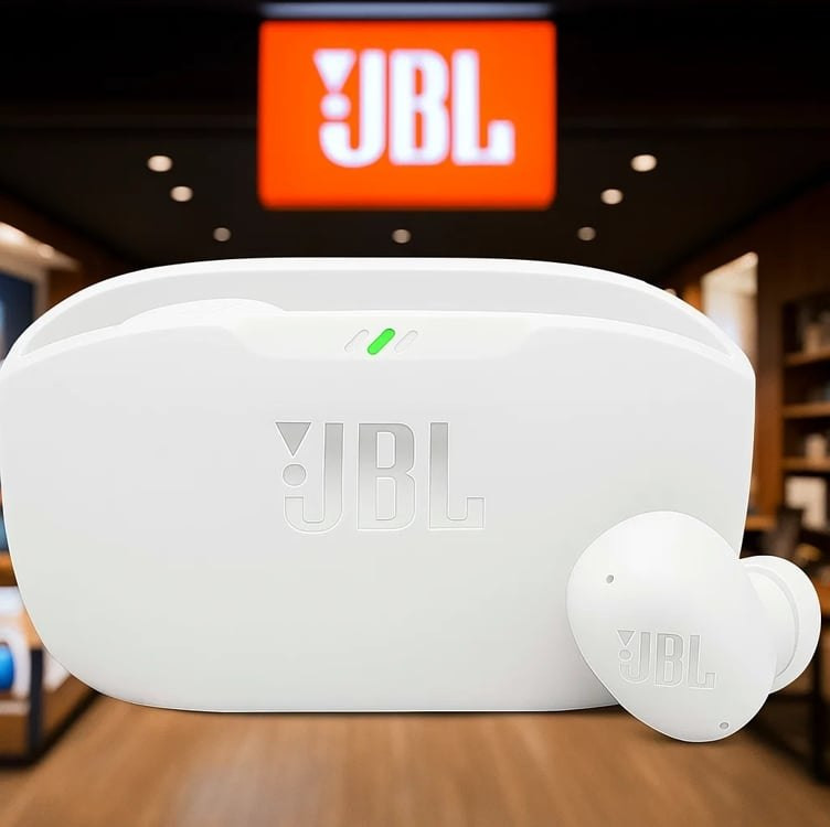 Fone De Ouvido Bluetooth Sem Fio Branco Wave Buds 2 Jbl