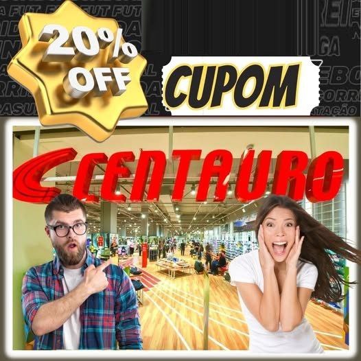 Cupom 20% OFF em Produtos Selecionados – Centauro