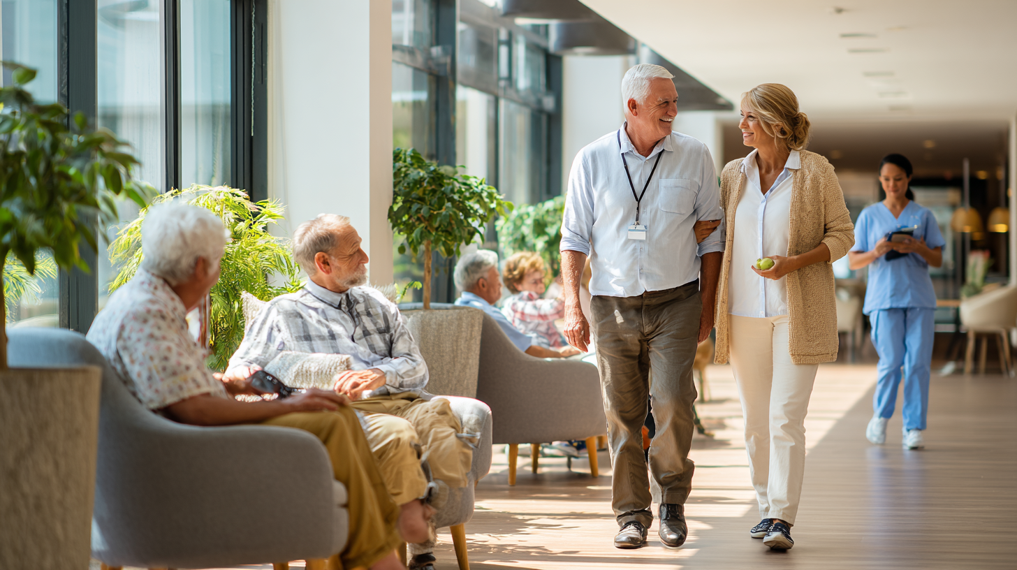 Процесс выбора пансионата для пожилых с визитом на объект