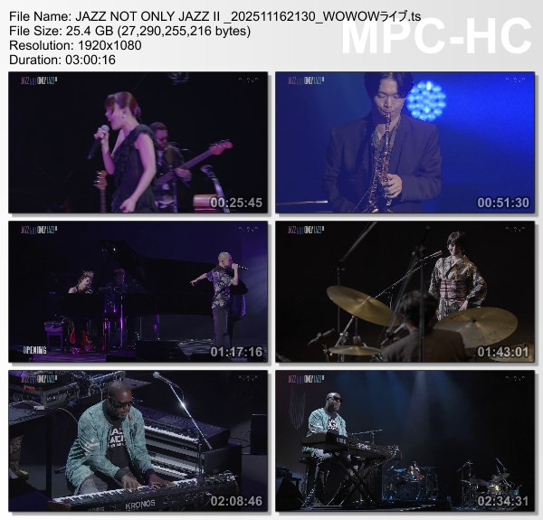 [TV-Variety] JAZZ NOT ONLY JAZZ II (WOWOW Live 2025.11.16)