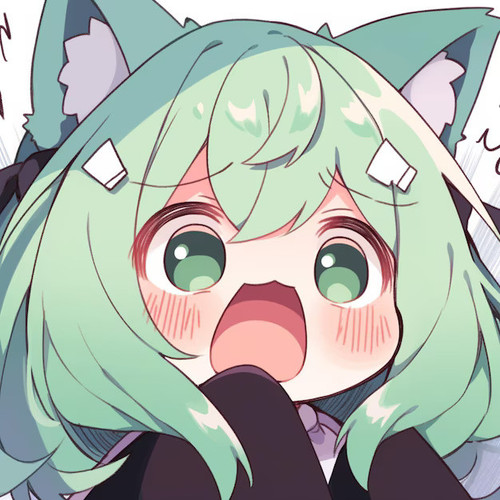 anime girl with green hair green eyes with cat ear generative ai 958124 41689.jpg