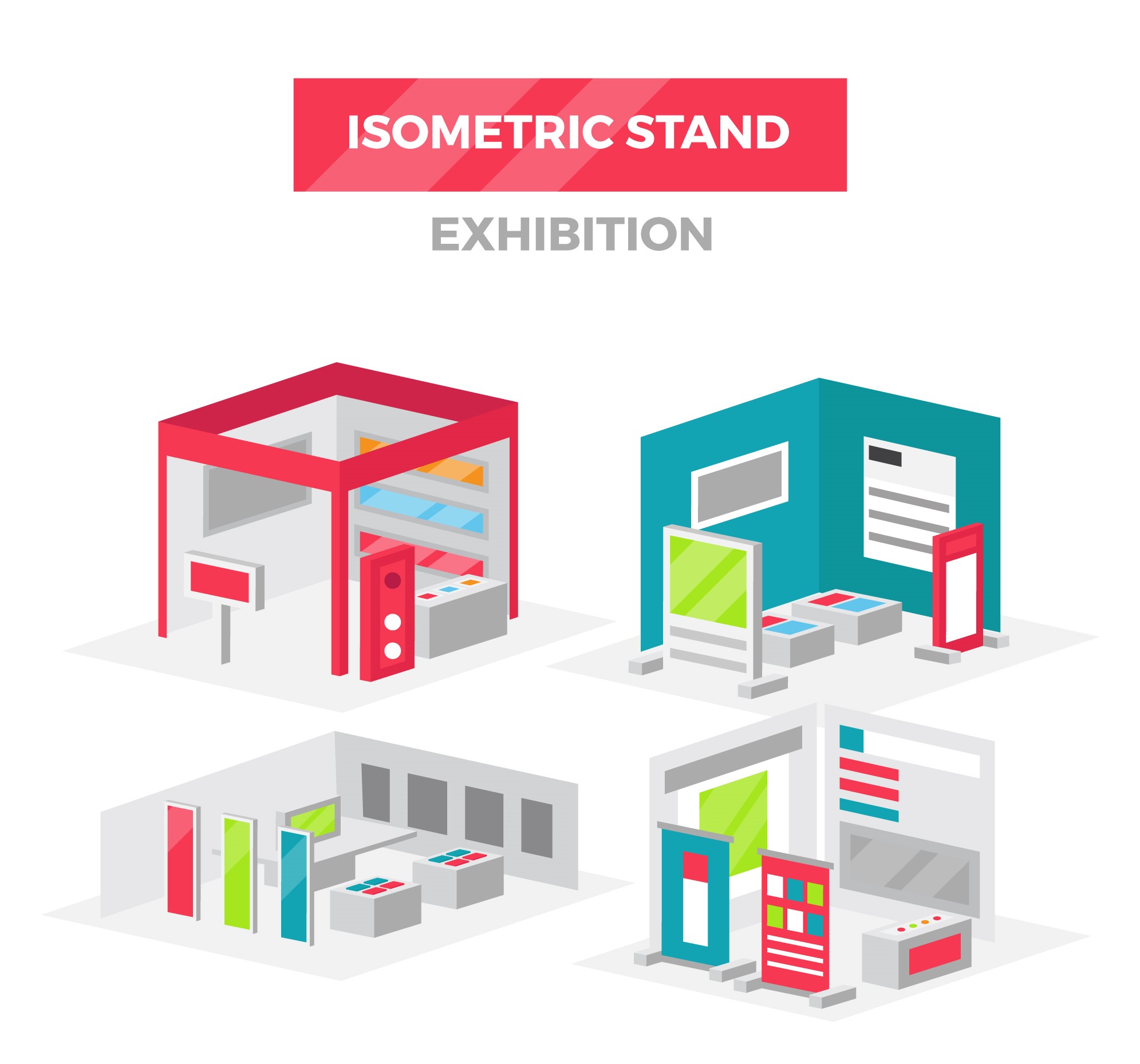 Different types of exhibition stands