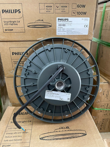 den led highbay chieu sang nha xuong philips highbay by239p 100w led130 cw psu gm g2 6500k 13000lm (