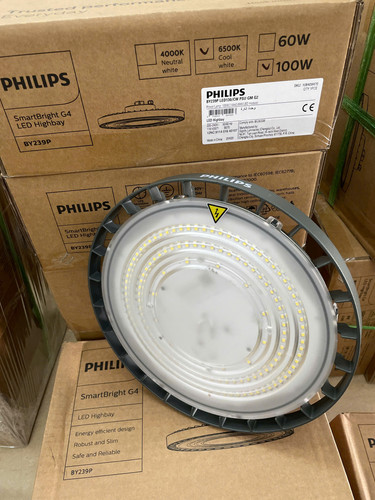 den led highbay chieu sang nha xuong philips highbay by239p 100w led130 cw psu gm g2 6500k 13000lm (