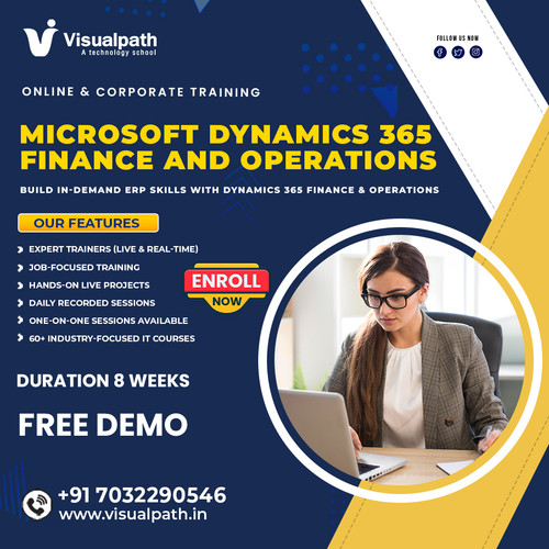 VisualPath supports global ERP skill development through Dynamics 365 Finance Operations programs. The Ms Dynamics 365 Training approach helps professionals understand real business workflows, serving learners from the USA, UK, Canada, and Australia. ☎️Call +91-7032290546.
WhatsApp: https://wa.me/c/917032290546
Visit: https://www.visualpath.in/dynamics-d365-finance-and-operations-course.html