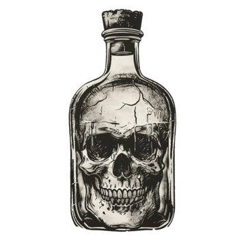 pngtree vintage poison bottle t shirt design png image 12622110.png