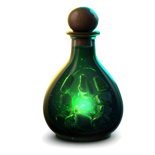 glowing green potion bottle png ksg nfhz4rahdiwunwax.png