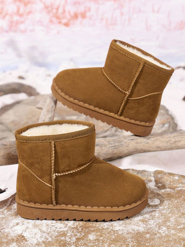 Toddler Kids Girls Autumn Winter Warm Snow Boots, Sequin Boots, Thick Soled Shoes For Infant Toddler.jpg