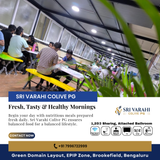 Start your day with three delicious breakfast options at Sri Varahi Colive PG.
