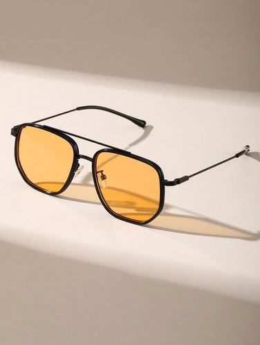 1pc Metal Pilot Frame Tinted Lens Classical Sunglasses For Vacation Party Musical Festival Accessori.jpg