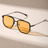 1pc Metal Pilot Frame Tinted Lens Classical Sunglasses For Vacation Party Musical Festival Accessori