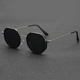 Men Geometric Frame Sunglasses