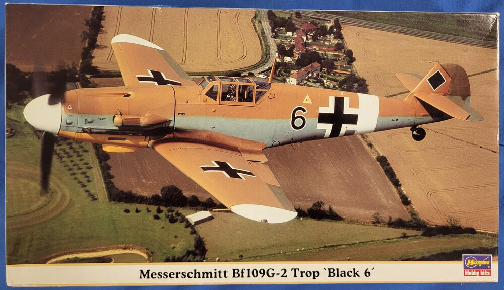 Bf109G-2 Trop, 'Black 6', Hasegawa 1/48 - Messerschmitt Bf 109