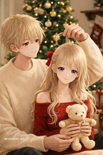 20260104 1216 Anime Couple Christmas Scene remix 01ke3w2rwxem4sd4649d3hy90k.jpg
