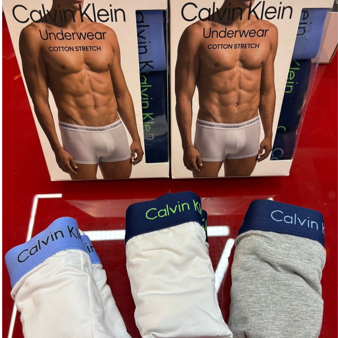 Kit 3 Cuecas Low Rise Trunk Calvin Klein