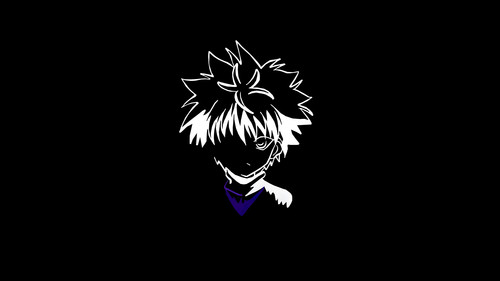 hunter x hunter killua zoldyck outline desktop wallpaper.jpg