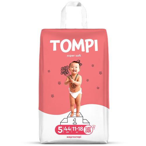 4870237157978 365468 ПОДГУЗНИКИ TOMPI SUPER SOFT 5 11 18КГ 44ШТ М ГР УП.png
