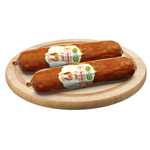 4870203491457 239238 КОЛБАСА КУРОЧКА РЯБА КОРОЛЕВСКАЯ С СЫРОМ П К 560ГР В У.png