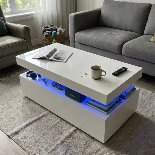Found a bright white coffee table with storage that actually looks modern.webp
